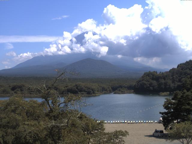 精進湖からの富士山