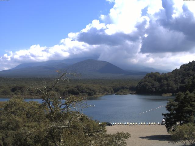 精進湖からの富士山