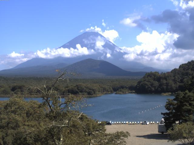 精進湖からの富士山