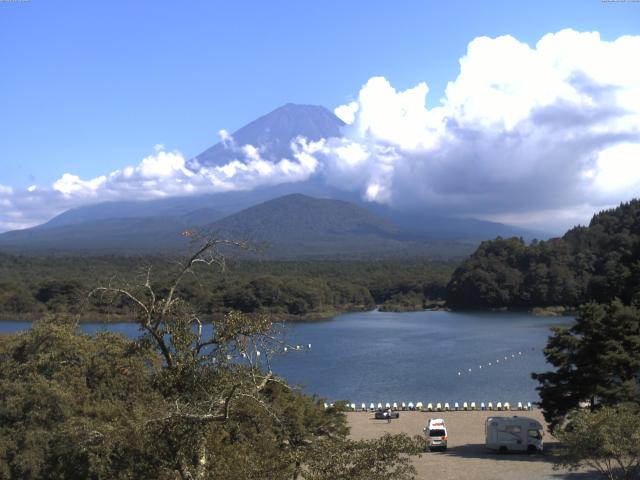 精進湖からの富士山