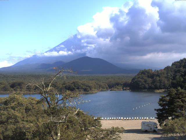 精進湖からの富士山