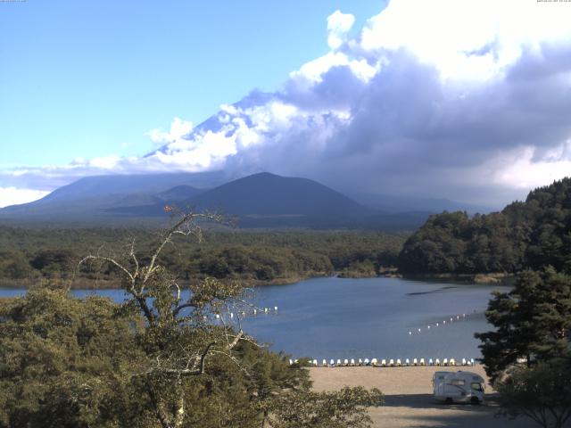 精進湖からの富士山