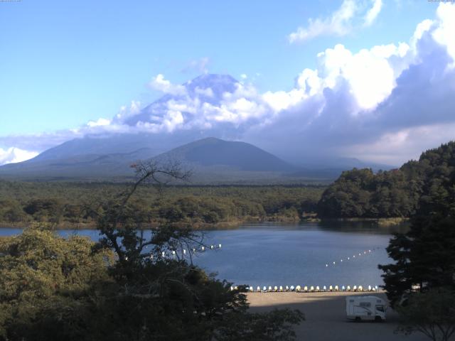 精進湖からの富士山