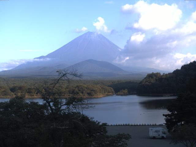 精進湖からの富士山