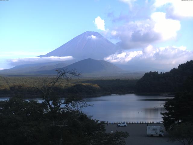 精進湖からの富士山