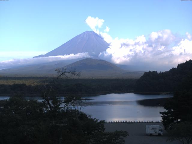 精進湖からの富士山