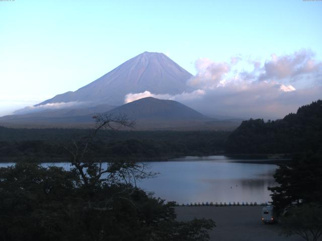 精進湖からの富士山