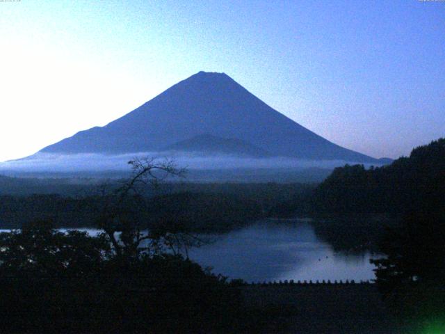 精進湖からの富士山