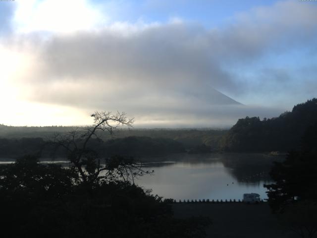 精進湖からの富士山