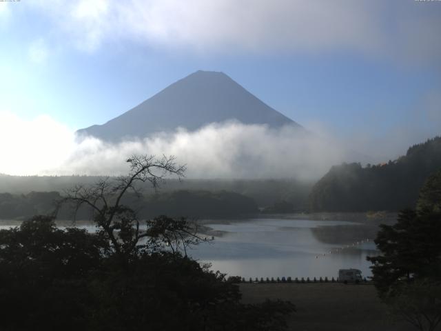 精進湖からの富士山