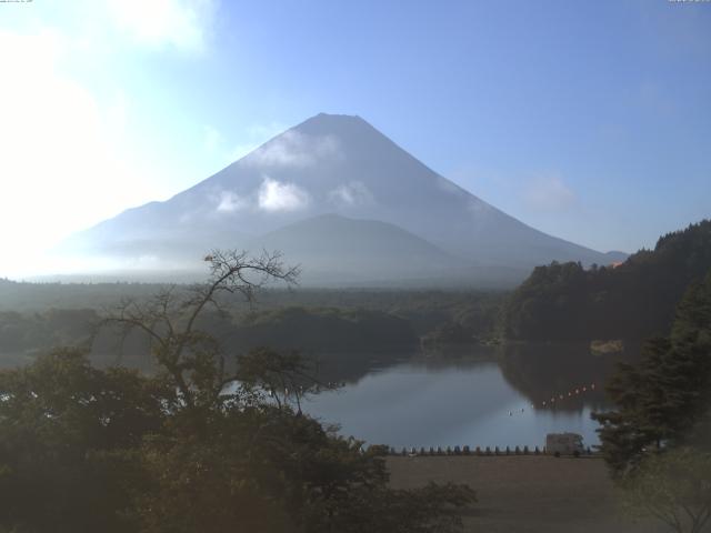 精進湖からの富士山