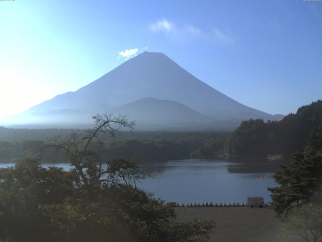 精進湖からの富士山