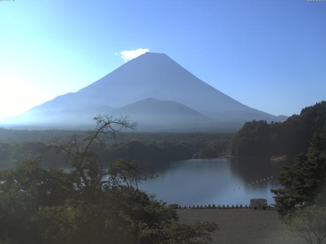 精進湖からの富士山