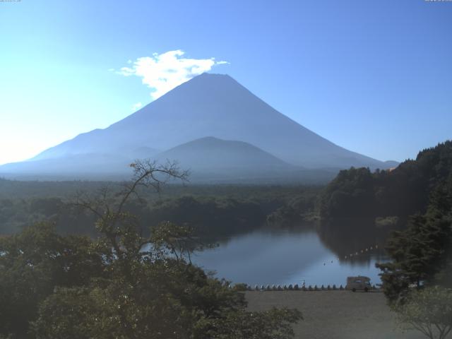 精進湖からの富士山