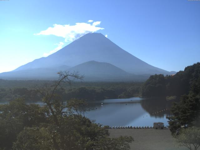 精進湖からの富士山