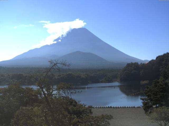 精進湖からの富士山