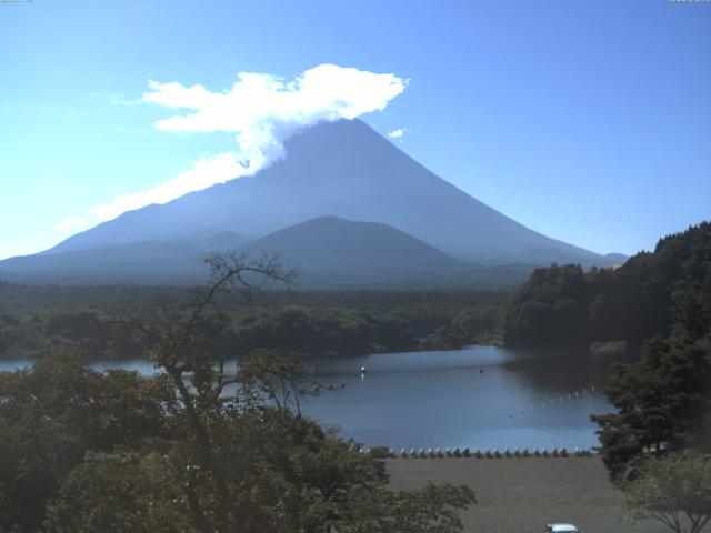 精進湖からの富士山