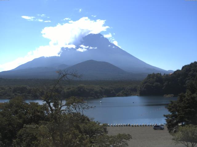 精進湖からの富士山