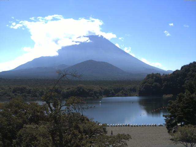 精進湖からの富士山