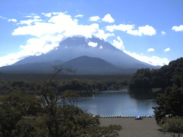 精進湖からの富士山