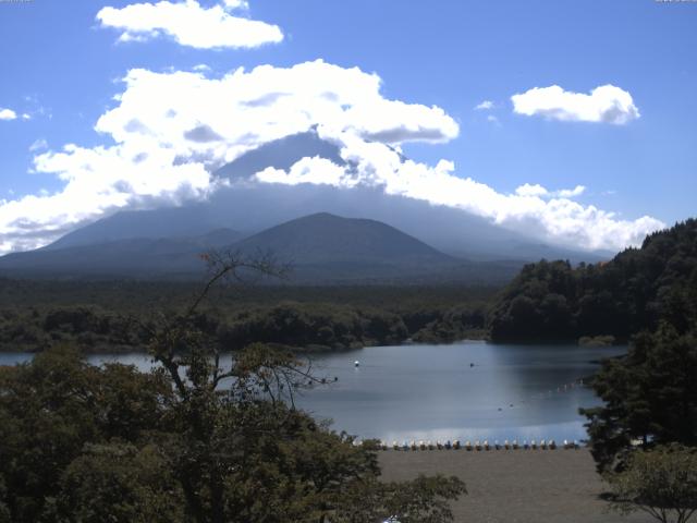 精進湖からの富士山