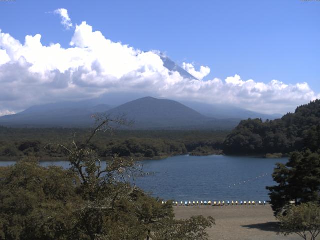 精進湖からの富士山