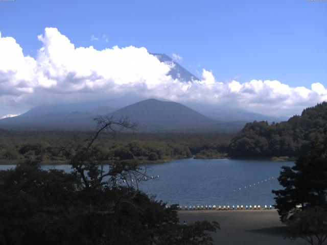 精進湖からの富士山