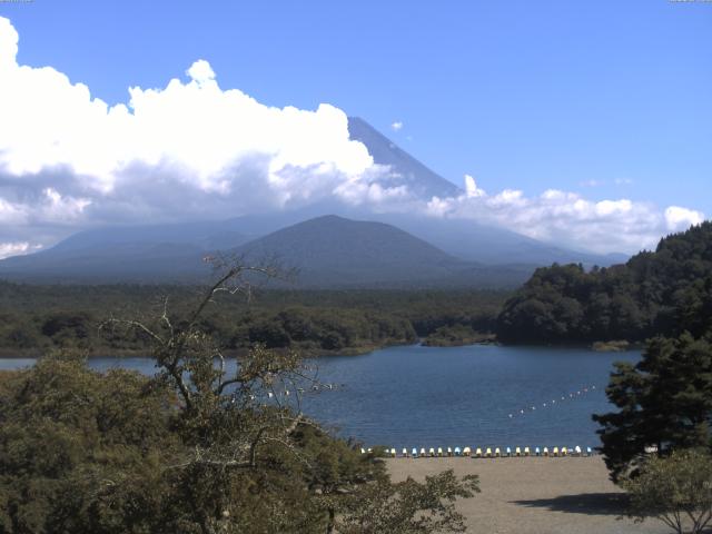 精進湖からの富士山