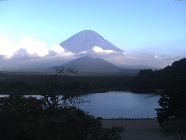 精進湖からの富士山