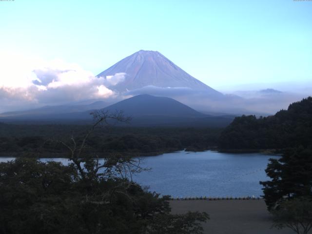 精進湖からの富士山