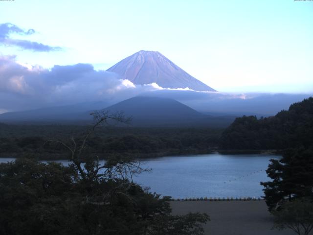 精進湖からの富士山