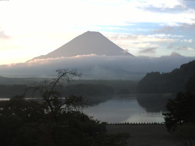 精進湖からの富士山