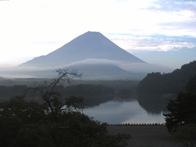 精進湖からの富士山