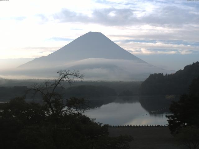 精進湖からの富士山