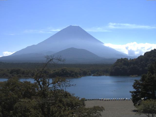 精進湖からの富士山