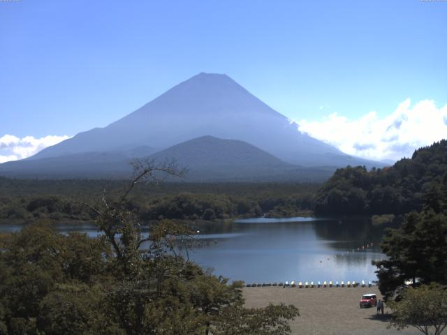 精進湖からの富士山