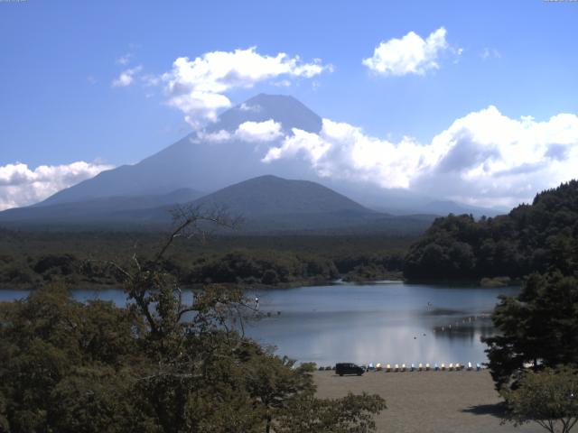 精進湖からの富士山