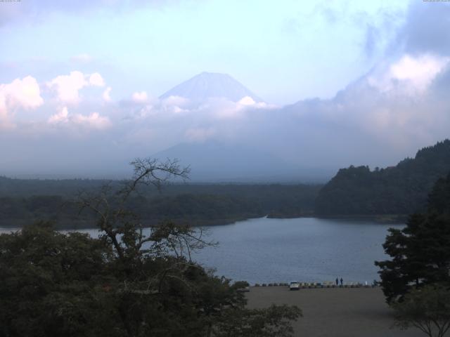 精進湖からの富士山