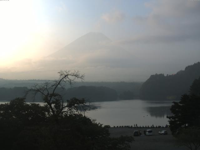 精進湖からの富士山