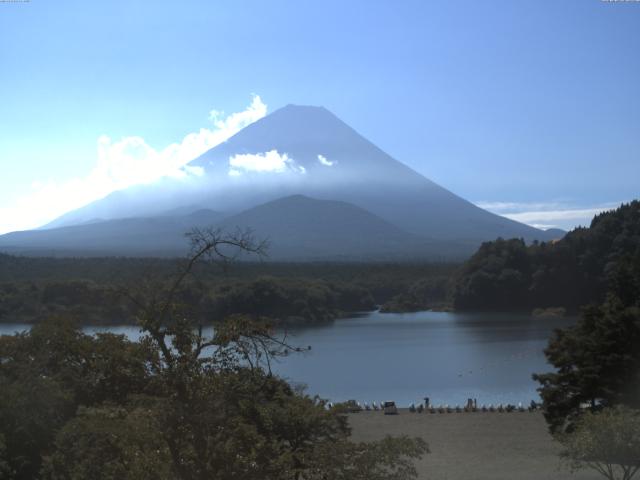 精進湖からの富士山