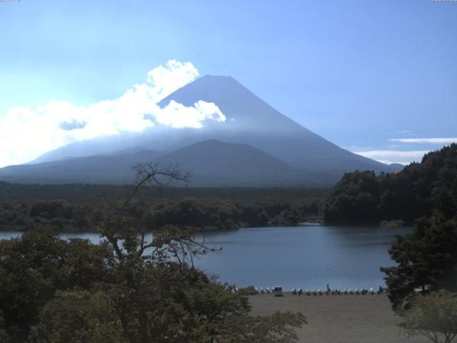 精進湖からの富士山