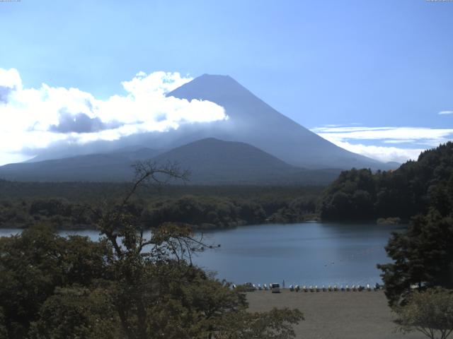 精進湖からの富士山