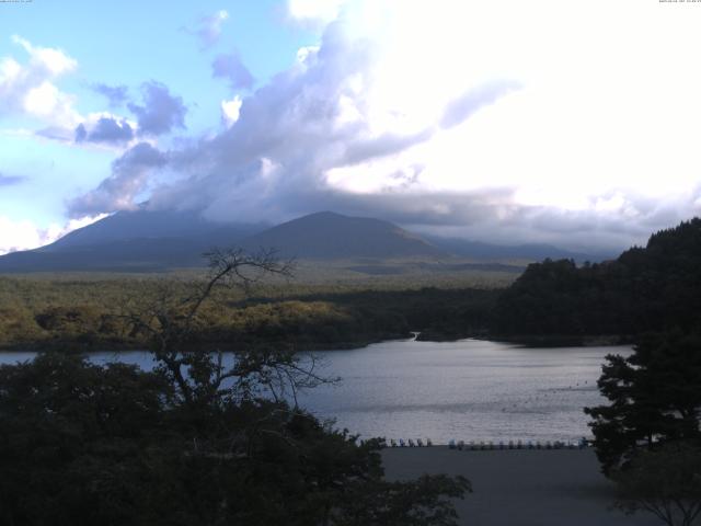 精進湖からの富士山