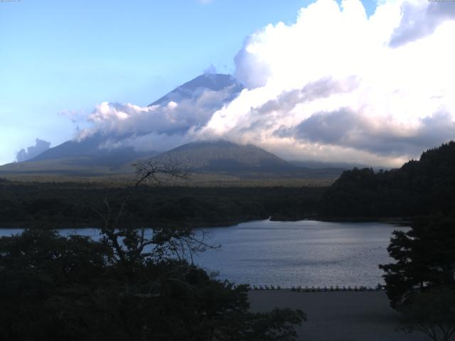 精進湖からの富士山