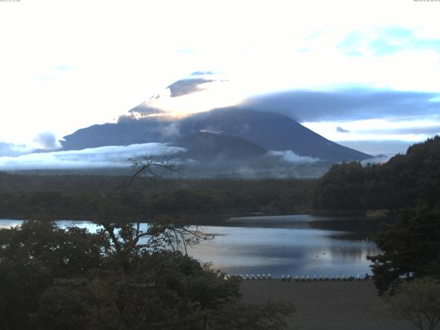 精進湖からの富士山