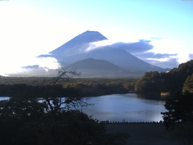 精進湖からの富士山