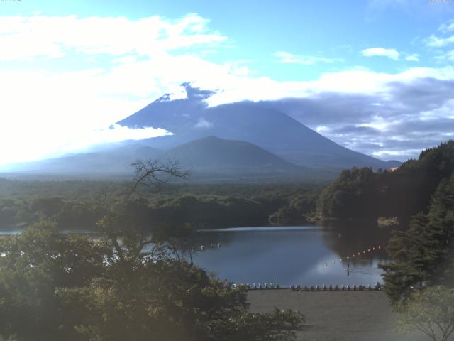 精進湖からの富士山