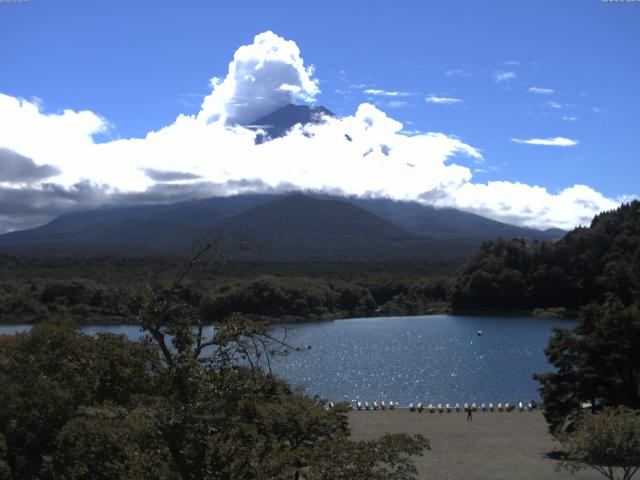 精進湖からの富士山