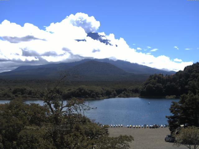 精進湖からの富士山