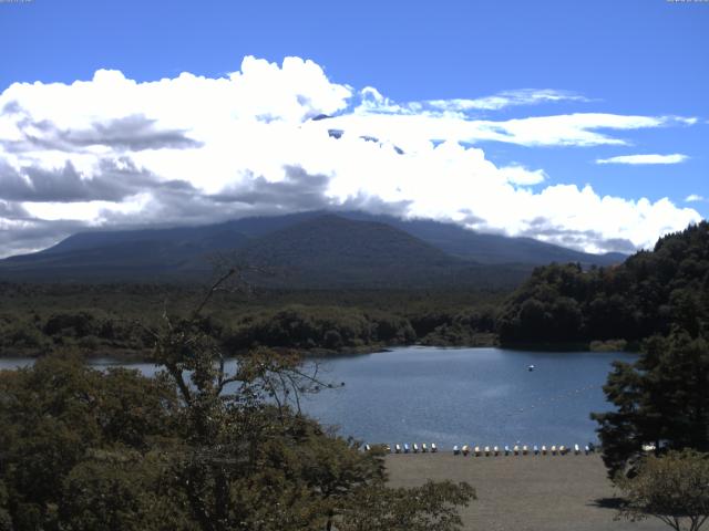 精進湖からの富士山